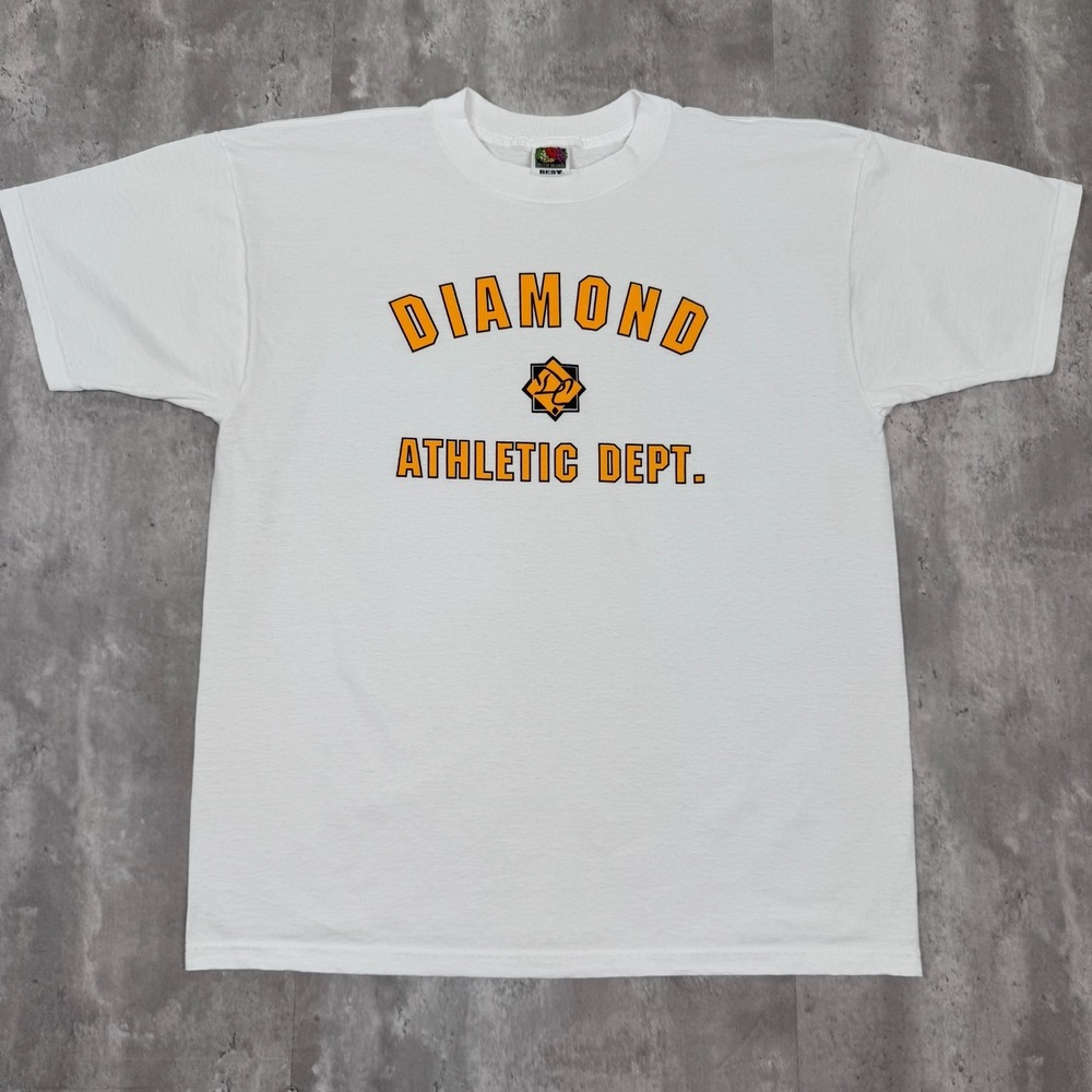 Vintage Diamond Cabaret T-Shirt Mens XL Athletic Strip Gentlemans Club Girls 80s
